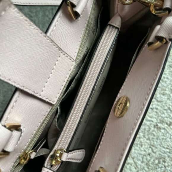 Michael Kors Hailee Small Saffiano Leather XS Satchel Crossbody Bag Blossom - Picture 4 of 11